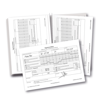 1000 x Tageskontrollbuch mit 32 Tageskontrollblättern für Fahrzeuge von 2,8t - 3,5t nach Paragraph 1 Abs.6 FPersV